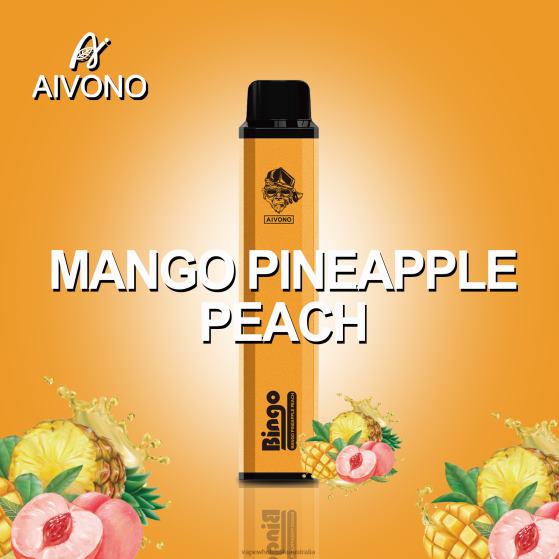 Vape Wholesale Sydney - Aivono AIM BINGO 4000 Mango Pineapple Peach D24H0136