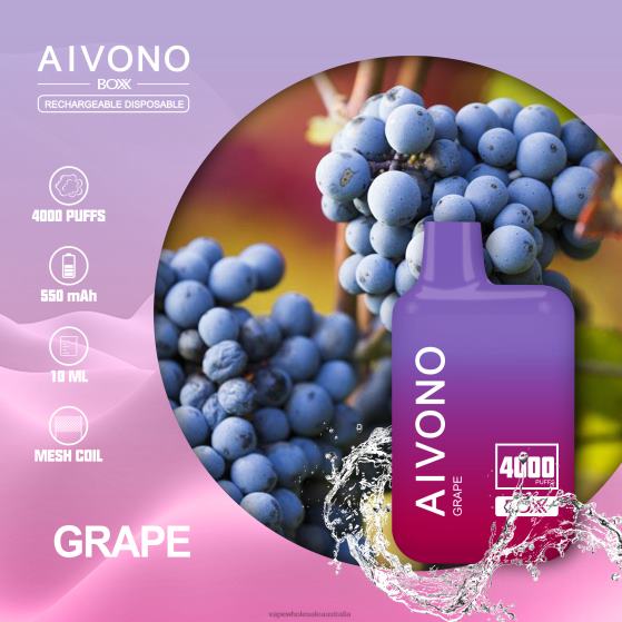 Vape Wholesale Distributor Australia - Aivono AIM BOXX 4000 Grape D24H0213