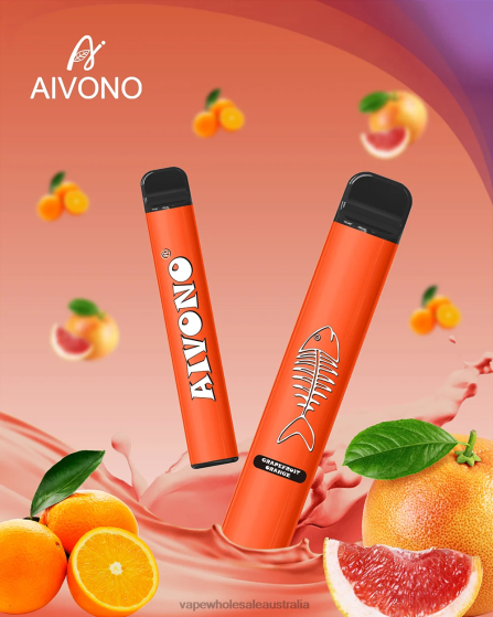 Electronic Cigarette Wholesale Supplier - Aivono AIM FISHBONE 600 Grapefruit Orange D24H0280