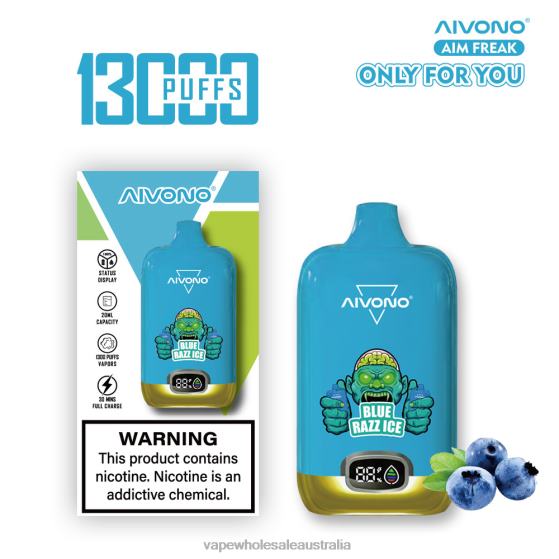 Electronic Cigarette Wholesale Supplier - Aivono AIM FREAK 13000 Blue Razz Ice D24H0242