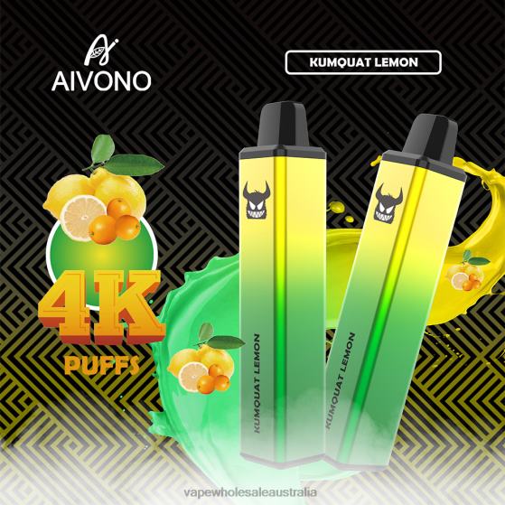 E Cig Wholesale Distributors - Aivono AIM FREAK 4000 Kumquat Lemon D24H0256