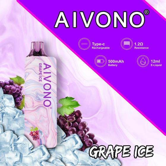 Vape Wholesale Distributor - Aivono AIM GUN 7000 Grape Ice D24H0102