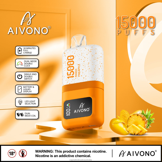 E Cigarettes Wholesale Suppliers - Aivono AIM magic 15000 Mango Pineapple D24H069