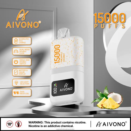 Electronic Cigarette Wholesale Price - Aivono AIM magic 15000 Pineapple Coconut D24H072