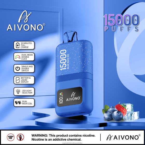 Vape Wholesale Distributor - Aivono AIM magic 15000 Blue Razz Ice D24H064