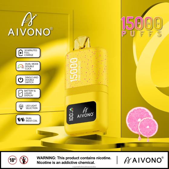Vape Wholesale Distributor Australia - Aivono AIM magic 15000 Pink Lemon Ice D24H061