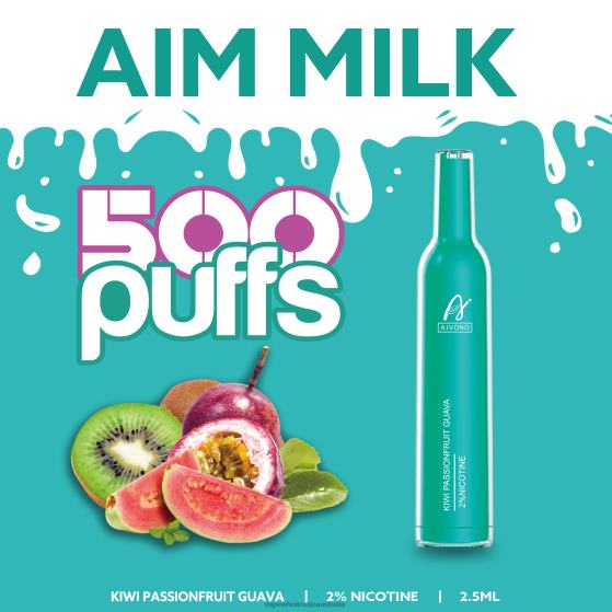 Vape Wholesale Aus - Aivono AIM MILK 500 Kiwi Passionfruit Guava D24H0272