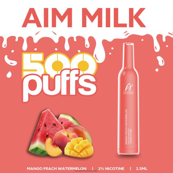 Vape Wholesale Australia - Aivono AIM MILK 500 Mango Peach Watermelon D24H0268