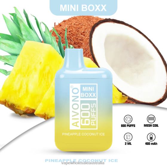 E Cig Wholesale - Aivono AIM MINI BOXX 600 Pineapple Coconut Ice D24H0238