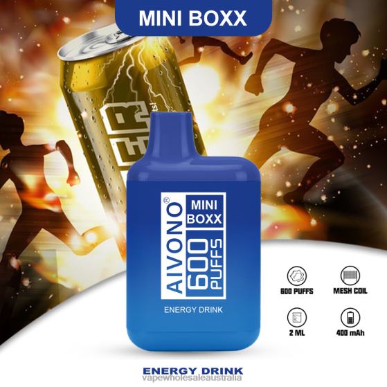 E Cig Wholesale Distributors - Aivono AIM MINI BOXX 600 Energy Drink D24H0237