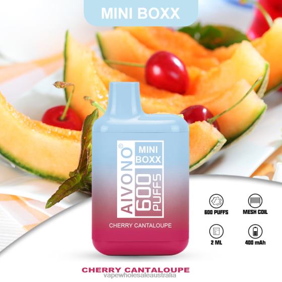 E Cigarette Wholesale - Aivono AIM MINI BOXX 600 Cherry Cantaloupe D24H0239