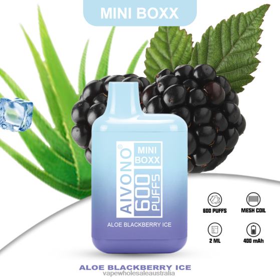 E Cigarettes Wholesale Suppliers - Aivono AIM MINI BOXX 600 Aloe Current Ice D24H0240
