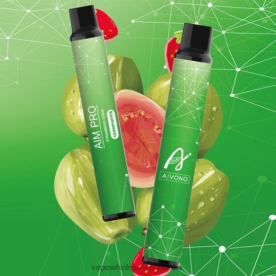 E Cigarettes Wholesale Suppliers - Aivono AIM PRO 1500 Strawberry Guava D24H0164