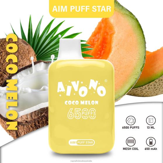 E Cigarettes Wholesale Suppliers - Aivono AIM PUFF STAR 6500 Coco Melon D24H0297
