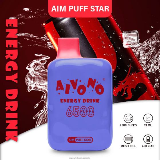 Vape Wholesale Global - Aivono AIM PUFF STAR 6500 Energy Drink D24H0293