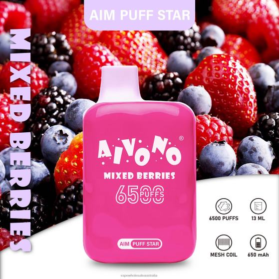 Vape Wholesale Supplier - Aivono AIM PUFF STAR 6500 Mixed Berries D24H0290