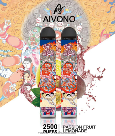 E Cigarette Wholesale - Aivono AIM SNAKE 2500 Passion Fruit Lemonade D24H0315