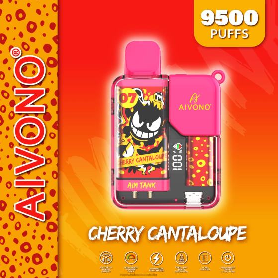 Vape Wholesale Distributor - Aivono AIM TANK 9500 Cherry Cantaloupe D24H045