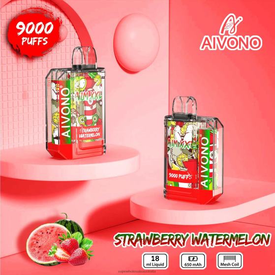 Electronic Cigarette Wholesale Price - Aivono AIM XXL 9000 Mouth Sticker Transparent Strawberry Watermelon D24H053