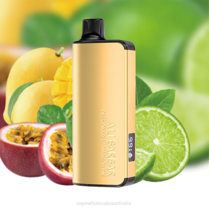 Vape Wholesale Melbourne - Alibarbar Ingot 20000 Disposable Vape Passionfruit Mango Lime BZ4LD439