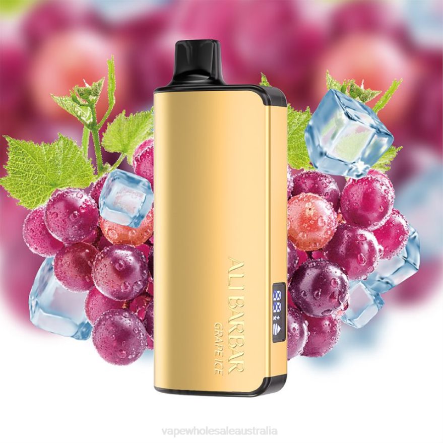 Vaping Supplies Online - Alibarbar Ingot 20000 Disposable Vape Grape Ice BZ4LD437