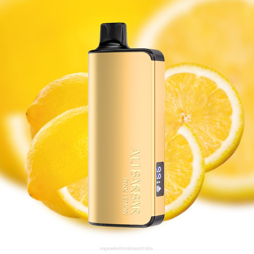 Vape Wholesale Distributor Australia - Alibarbar Ingot 9000 Disposable Vape Pink Lemon BZ4LD423