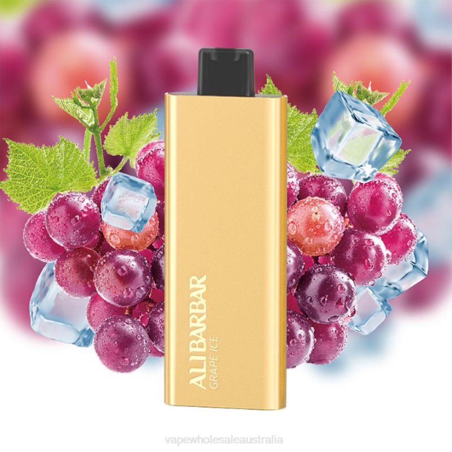 Vaping Supplies Online - Alibarbar Pandora 7000 Disposable Vape Grape Ice BZ4LD456