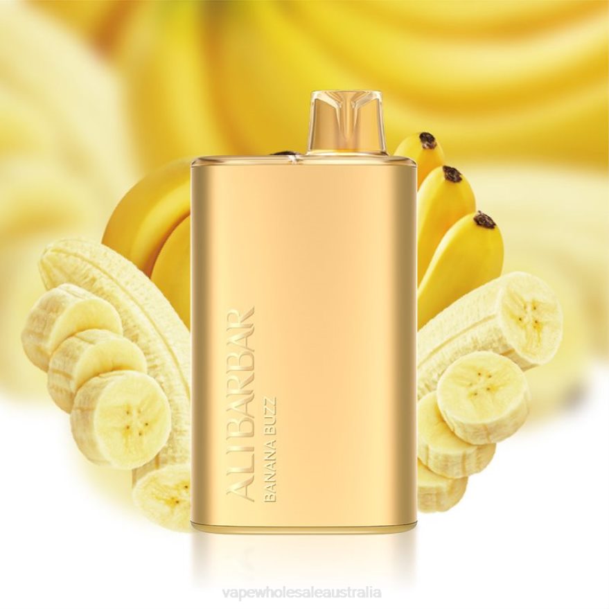 Vape Wholesale Australia - Alibarbar Rich 8000 Disposable Vape Banana Buzz BZ4LD42