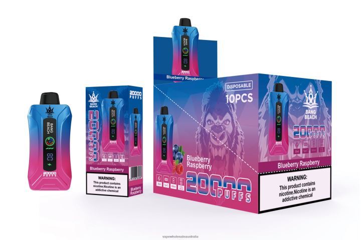 E Cigarettes Wholesale Suppliers - Bang Beach 20000 Puffs Smart Screen Vape Blueberry Raspberry 608HD12