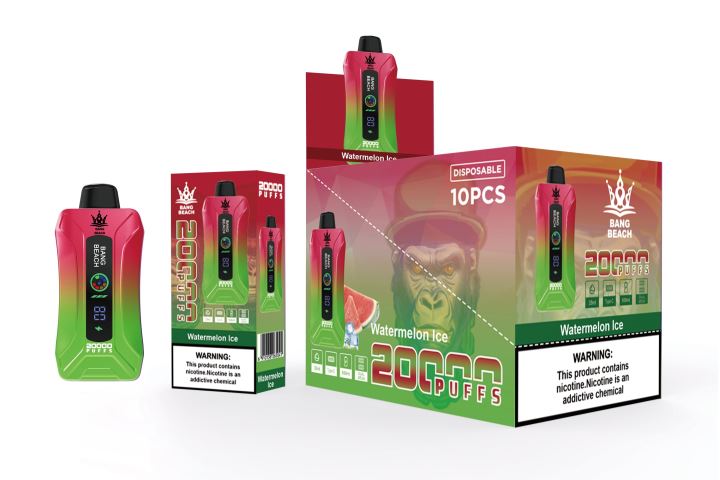 Vape Wholesale Distributor - Bang Beach 20000 Puffs Smart Screen Vape Watermelon Ice 608HD7