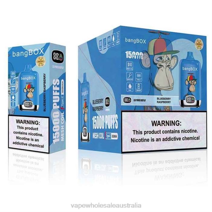 Blueberry Raspberry - vape wholesale distributor Australia 4DF0R140 Bang Box 15000