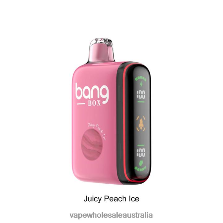 E Cig Wholesale - Bang Box 9000-18000 Puffs Intelligent Power Display Juicy Peach Ice 608HD29