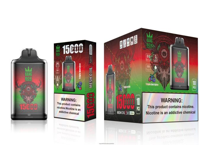 E Cig Wholesale - Bang Box S1-15000 Puffs Triple Berry Ice 608HD104