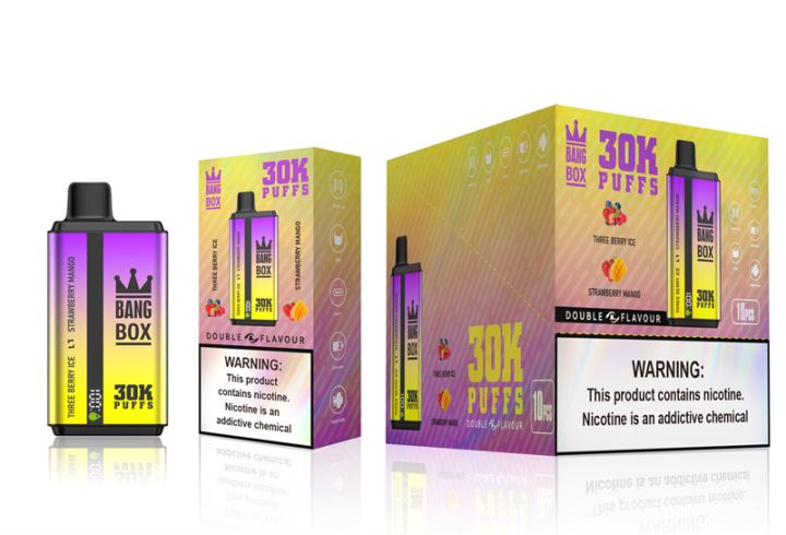 E Cigarette Wholesale - Bang Box 30000 Puffs Dual Flavors Three Berry Ice & Strawberry Mango 608HD67