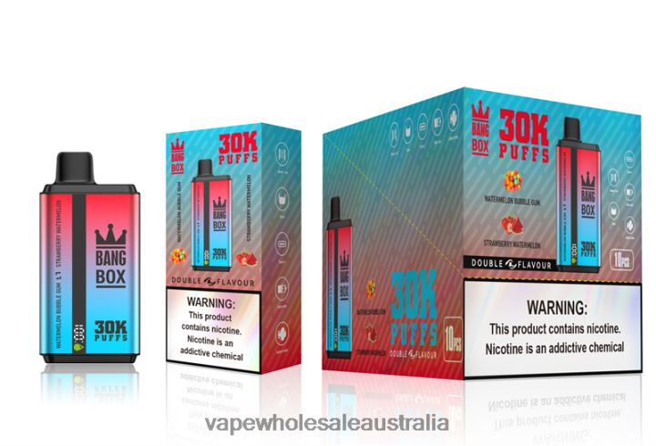 E Cigarettes Wholesale Suppliers - Bang Box 30000 Puffs Dual Flavors Watermelon Bubble Gum & Strawberry Watermelon 608HD68