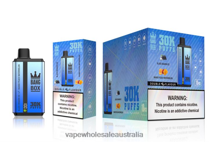 Electronic Cigarette Wholesale Price - Bang Box 30000 Puffs Dual Flavors Black Dragon Ice & Mango Peach Watermelon 608HD71