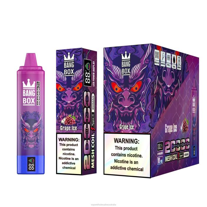 Grape Ice - vape wholesale distributor Australia 4DF0R130 Bang Box 20000