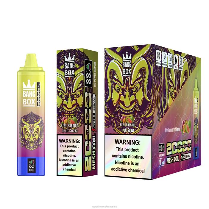Kiwi Passion Fruit Guava - vape wholesale aus 4DF0R127 Bang Box 20000
