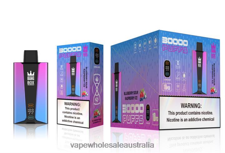 Vape Wholesale Aus - Bang Box 30000 Puffs Smart Screen Blueberry Sour Raspberry Ice 608HD81