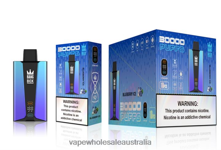 Vape Wholesale Distributor Australia - Bang Box 30000 Puffs Smart Screen Blueberry Ice 608HD79