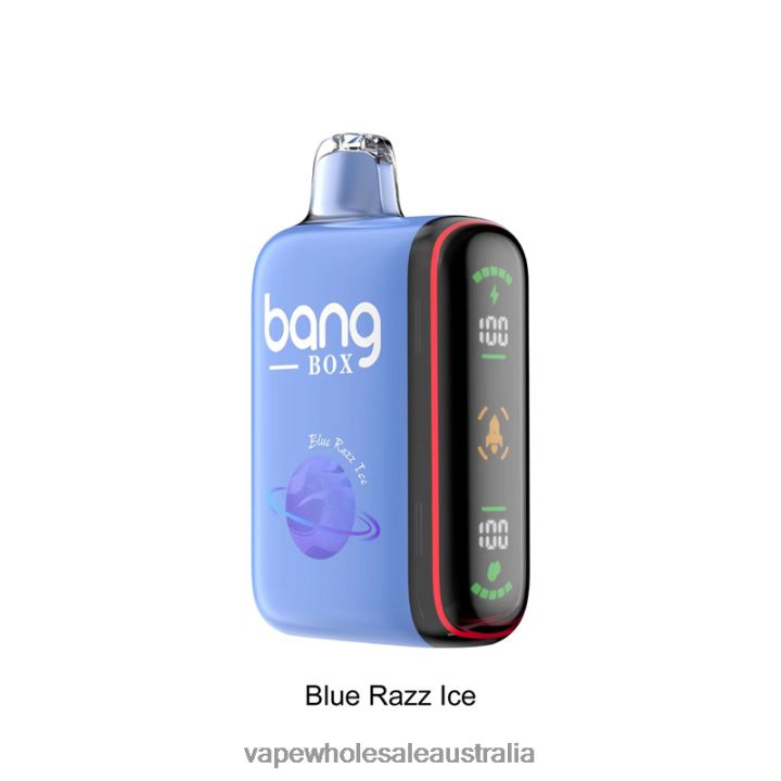 Vape Wholesale Distributor - Bang Box 9000-18000 Puffs Intelligent Power Display Blue Razz Ice 608HD26