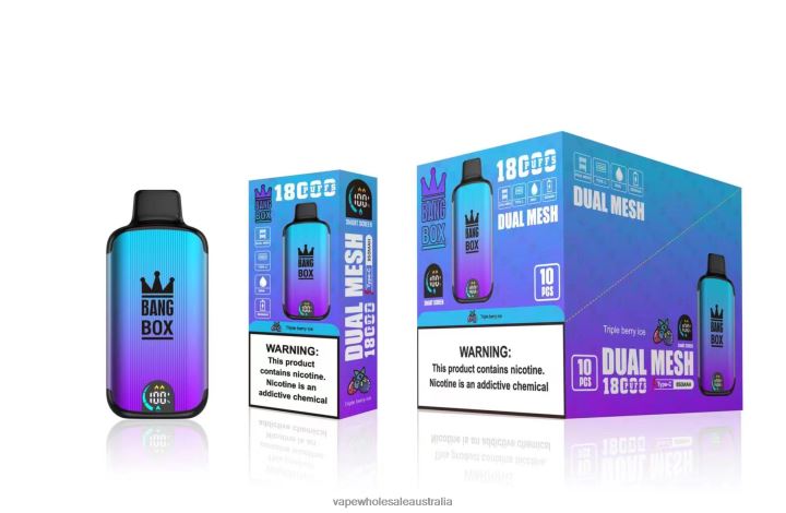 Vape Wholesale Melbourne - Bang Box 18000 puffs Triple Berry Ice 608HD95