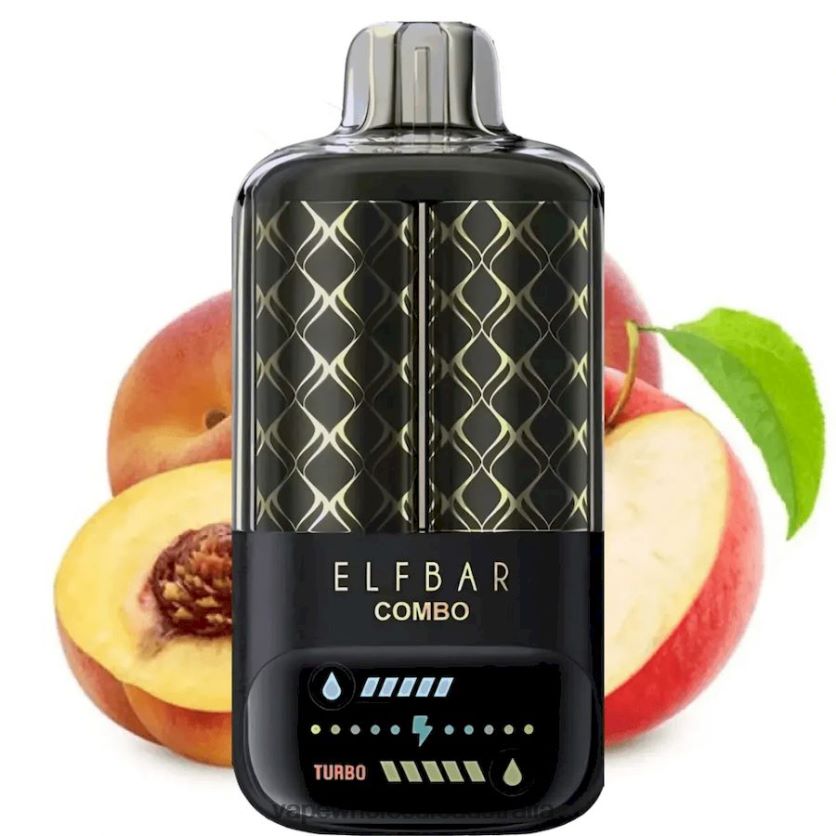 Vape Wholesale Distributor Australia - Apple & Juicy Peach Elf Bar Combo 25000 0R8P464