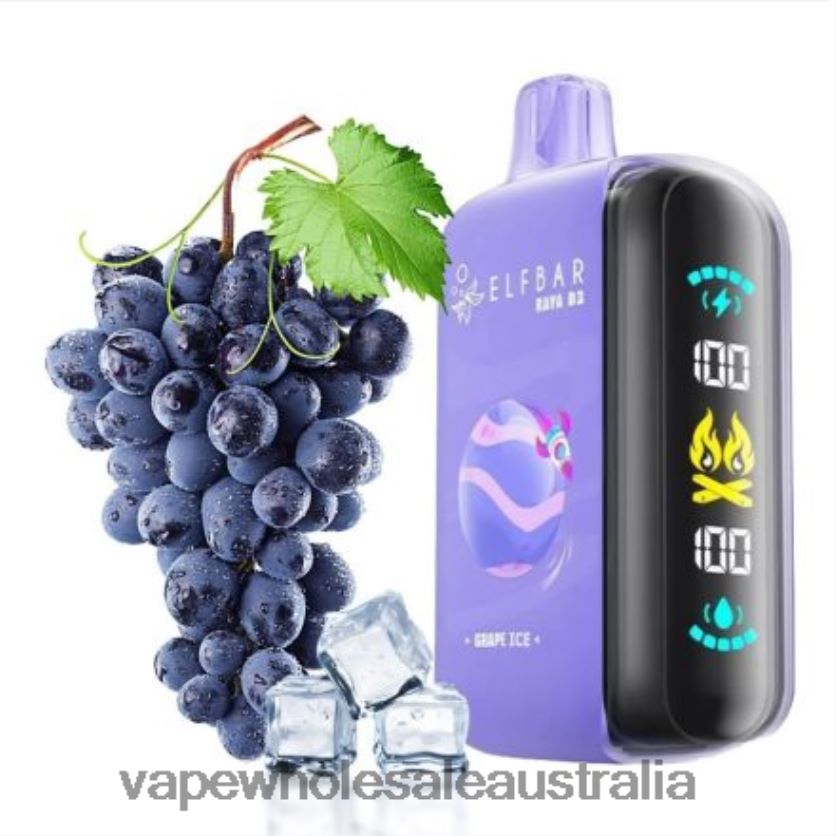 Vape Wholesale Melbourne - Disposable Elf Bar Raya D3 25000 0R8P461