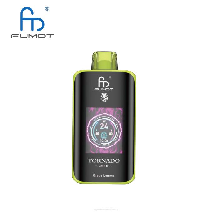 Vape Wholesale Aus - Grape Lemon Fumot Tornado 25000 Disposable Vape N4BV6