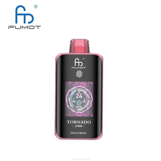 Vape Wholesale Distributor Australia - Cherry Bomb Fumot Tornado 25000 Disposable Vape N4BV4