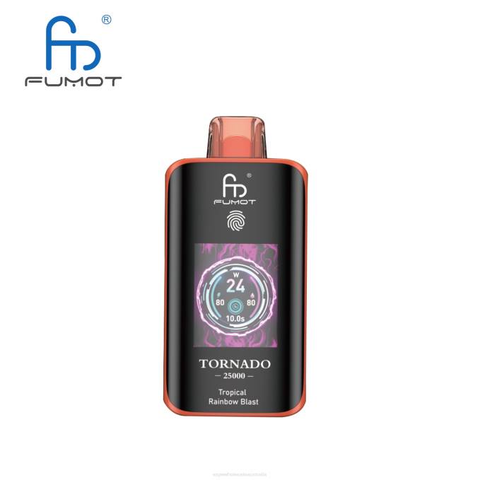 Vape Wholesale Melbourne - Tropical Rainbow Blast Fumot Tornado 25000 Disposable Vape N4BV13