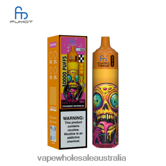 E Cig Wholesale Distributors - Fumot Tornado 30K Music Strawberry Watermelon H06JN28
