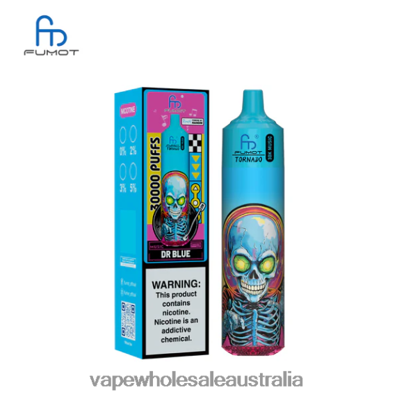 E Cigarettes Wholesale Suppliers - Fumot Tornado 30K Music Dr Blue H06JN12