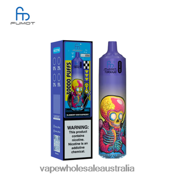 Vape Wholesale Aus - Fumot Tornado 30K Music Blueberry Sour Raspberry H06JN6